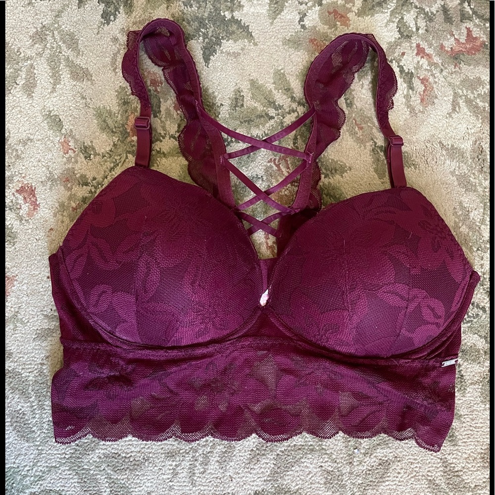 PINK Push-Up Lace Bralette